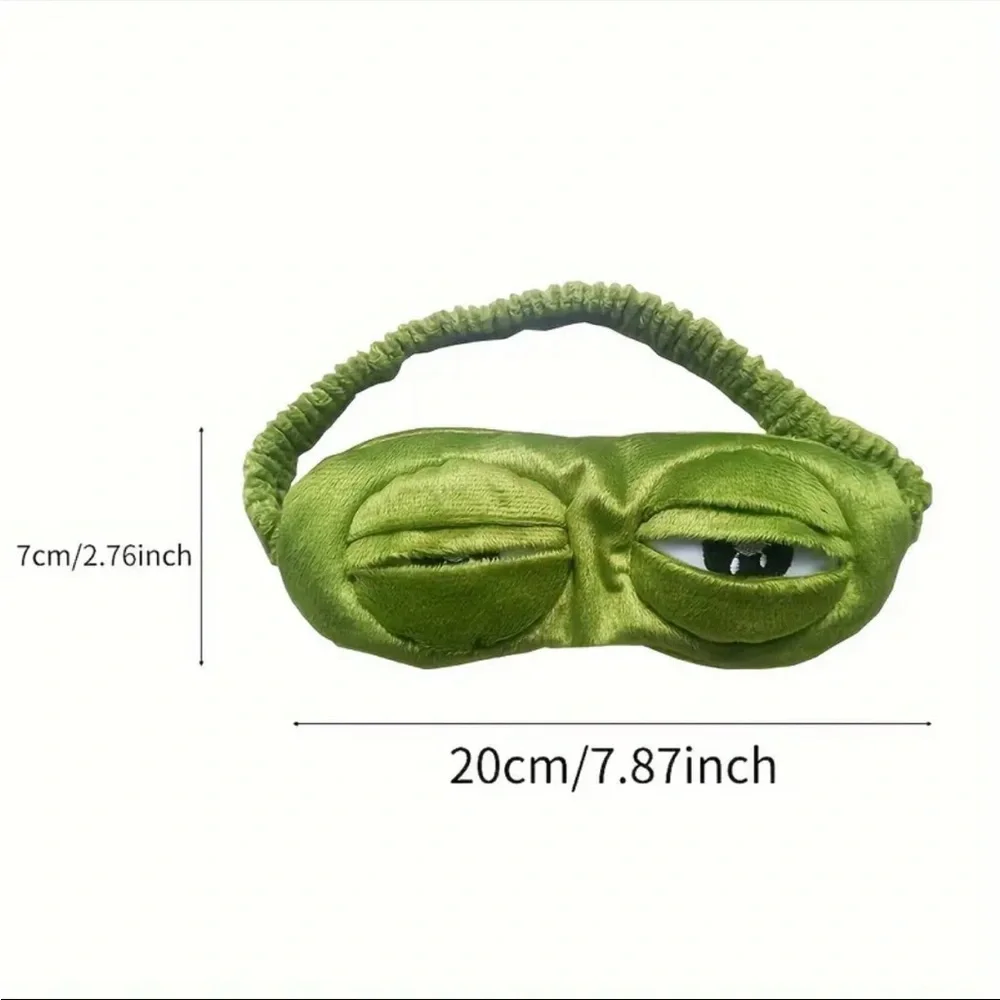‼️$7‼️ 🐸Cute Frog Sleep Eye Mask, Eye Protector, Lunch Break Shading Stetchable - Picture 4 of 10